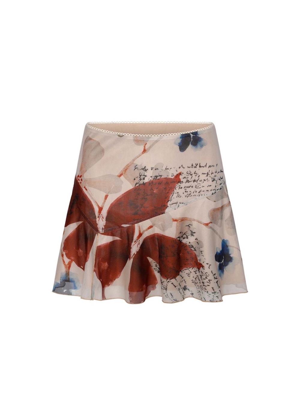 Tiger Mist Faye Neutral Floral Skirt Set - SMALL - Picture 4 of 9